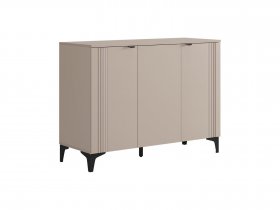 Комод 3 Рич (кашемир/фрапучино матовый/черный) в Лебедином - lebedinyj.mebel-nsk.ru | фото