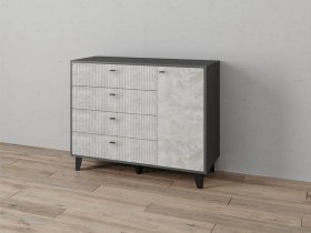 Комод «Катрин-13» (графит/мальта) в Лебедином - lebedinyj.mebel-nsk.ru | фото