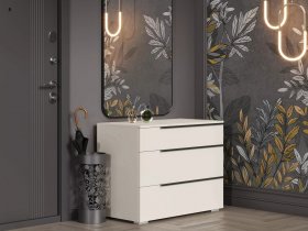 Комод с 3 ящиками Айри КМ-001 (кашемир) в Лебедином - lebedinyj.mebel-nsk.ru | фото