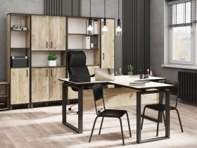 Комплект Гермес лофт (дуб крафт серый) в Лебедином - lebedinyj.mebel-nsk.ru | фото