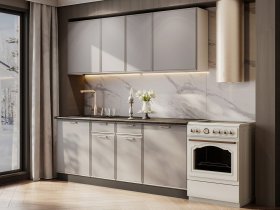 Кухонный гарнитур «Адель» 2,0м (нео) в Лебедином - lebedinyj.mebel-nsk.ru | фото