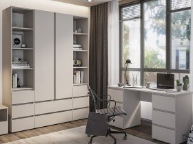 Модульная детская Люмо (кашемир) в Лебедином - lebedinyj.mebel-nsk.ru | фото