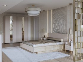 Модульная спальня Одетта (дуб эндгрей/меланж) в Лебедином - lebedinyj.mebel-nsk.ru | фото