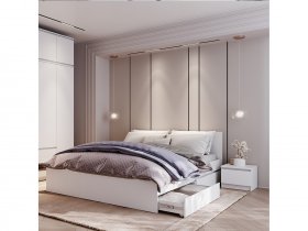 Модульная спальня Симпл в Лебедином - lebedinyj.mebel-nsk.ru | фото