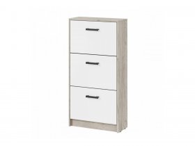 Обувница ОБ-2 Вега (дуб крафт серый/белый) в Лебедином - lebedinyj.mebel-nsk.ru | фото