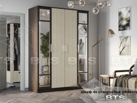 Шкаф четырехстворчатый Фиеста NEW (BTS) в Лебедином - lebedinyj.mebel-nsk.ru | фото