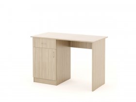 Стол письменный СП-01 (Биг) ясень шимо светлый в Лебедином - lebedinyj.mebel-nsk.ru | фото