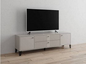 Тумба под ТВ Парус-10 (кашемир/сантьяго софт) в Лебедином - lebedinyj.mebel-nsk.ru | фото